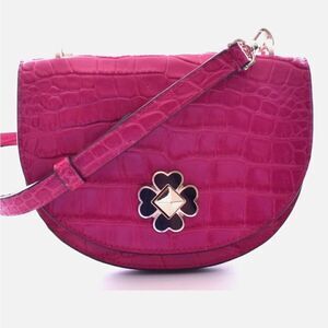 KATE SPADE KACI CROC EMBOSSED CHERRY PIE CROSSBODY